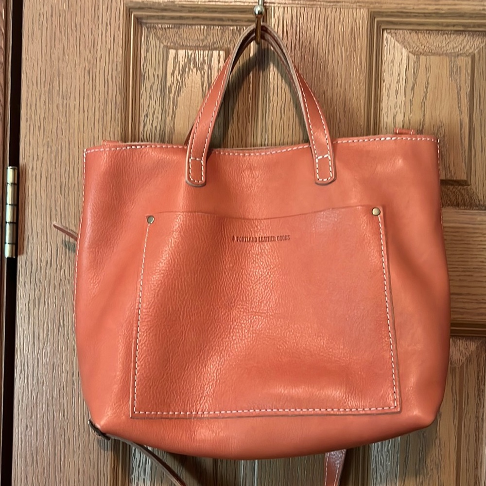 Portland leather goods medium zip crossbody- Satsuma 🍊🧡🧡🧡